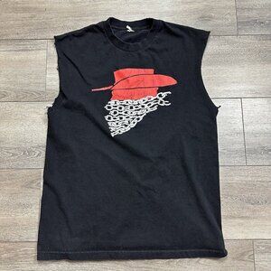 Rare Django Unchained Movie Promo T-Shirt Size L Black Tarantino cut sleeves